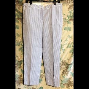 Cropped linen pants by J.Crew. Size 8